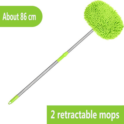 Upgrade Three section telescopic car washing mop Super absorbent Car Cleaning Car brushes Mop Window Wash Tool Dust Wax Mop Soft - Free Shipping - aurelia-clothing-8955