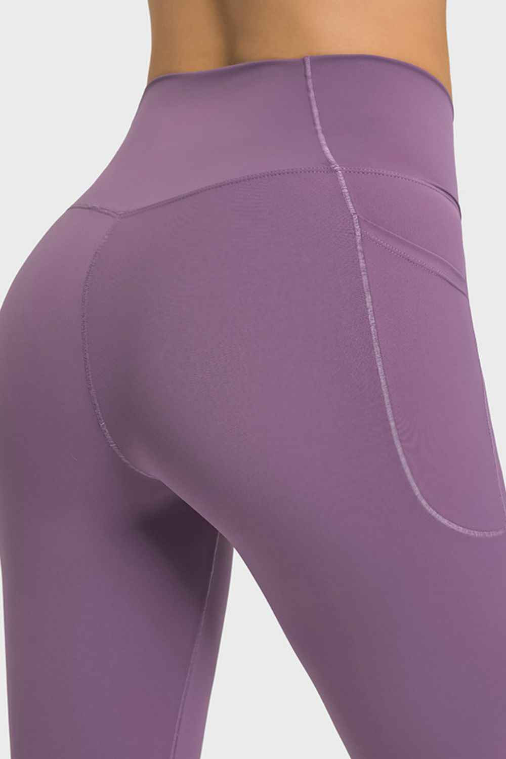 V-Waist Yoga Leggings with Pockets - aurelia-clothing-8955