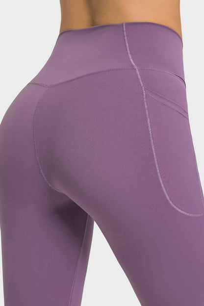 V-Waist Yoga Leggings with Pockets - aurelia-clothing-8955