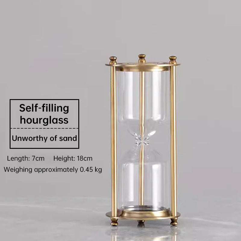 Vintage Metal Hourglass Bottle Sand Clock-Free Shipping - aurelia-clothing-8955