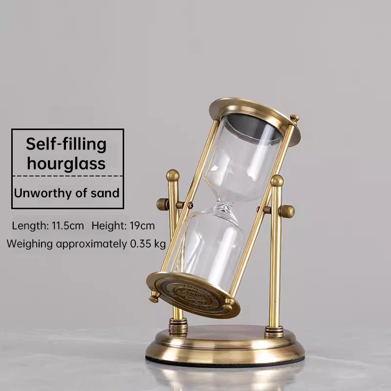 Vintage Metal Hourglass Bottle Sand Clock-Free Shipping - aurelia-clothing-8955