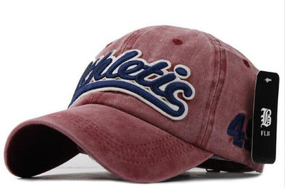 Washed Denim Baseball cap Snapback Hats Casquette  Letter Embroidery Gorras - aurelia-clothing-8955