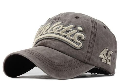 Washed Denim Baseball cap Snapback Hats Casquette  Letter Embroidery Gorras - aurelia-clothing-8955