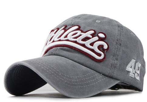 Washed Denim Baseball cap Snapback Hats Casquette  Letter Embroidery Gorras - aurelia-clothing-8955