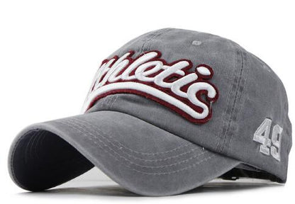 Washed Denim Baseball cap Snapback Hats Casquette  Letter Embroidery Gorras - aurelia-clothing-8955