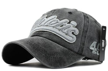 Washed Denim Baseball cap Snapback Hats Casquette  Letter Embroidery Gorras - aurelia-clothing-8955