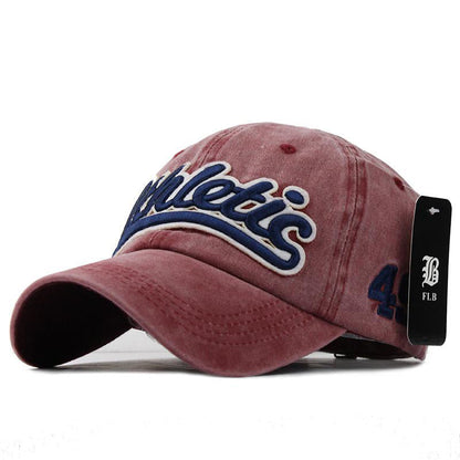 Washed Denim Baseball cap Snapback Hats Casquette  Letter Embroidery Gorras - aurelia-clothing-8955