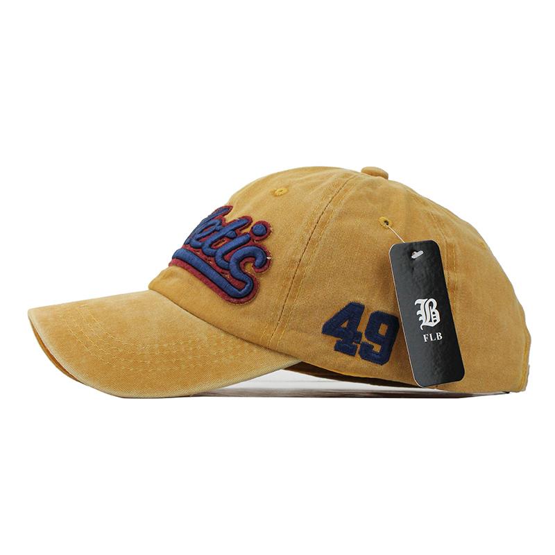 Washed Denim Baseball cap Snapback Hats Casquette  Letter Embroidery Gorras - aurelia-clothing-8955