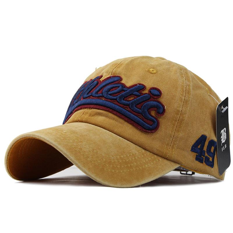 Washed Denim Baseball cap Snapback Hats Casquette  Letter Embroidery Gorras - aurelia-clothing-8955