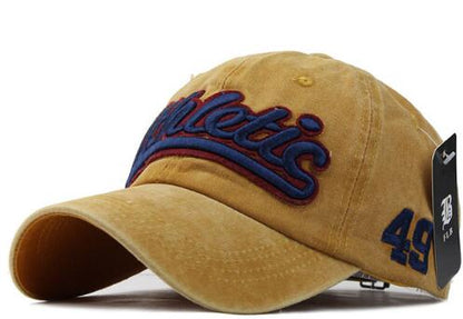 Washed Denim Baseball cap Snapback Hats Casquette  Letter Embroidery Gorras - aurelia-clothing-8955