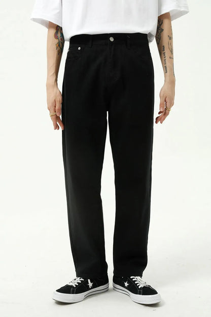 Washed Straight-Leg Slim Jeans - Free Shipping - aurelia-clothing-8955