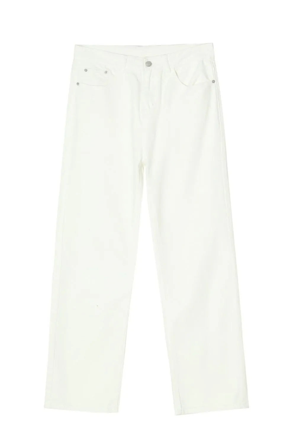 Washed Straight-Leg Slim Jeans - Free Shipping - aurelia-clothing-8955