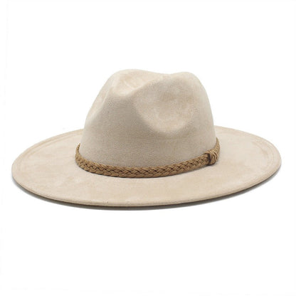 Western Cowboy Hat Sun Shade Sun Shield Hat Mens And Womens Suede Casual Versatile Knight Hat - Free Shipping - aurelia-clothing-8955