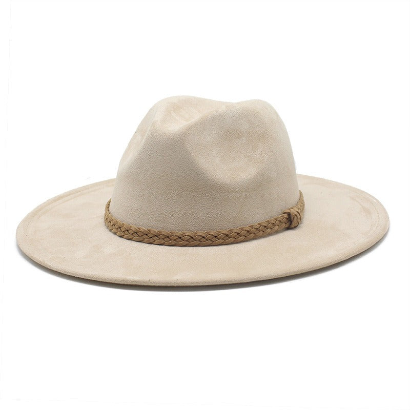 Western Cowboy Hat Sun Shade Sun Shield Hat Mens And Womens Suede Casual Versatile Knight Hat - Free Shipping - aurelia-clothing-8955