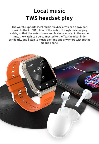 Wholesales smartwatch A70 1.96Inch full touch bt call sport watch A70 best design smart watch bands - Free Shipping - aurelia-clothing-8955