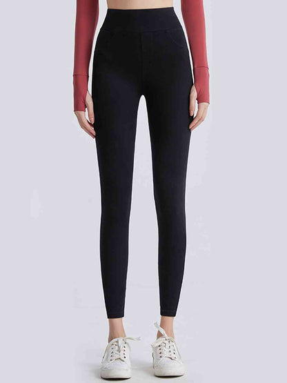 Wide Waistband Sports Leggings - aurelia-clothing-8955