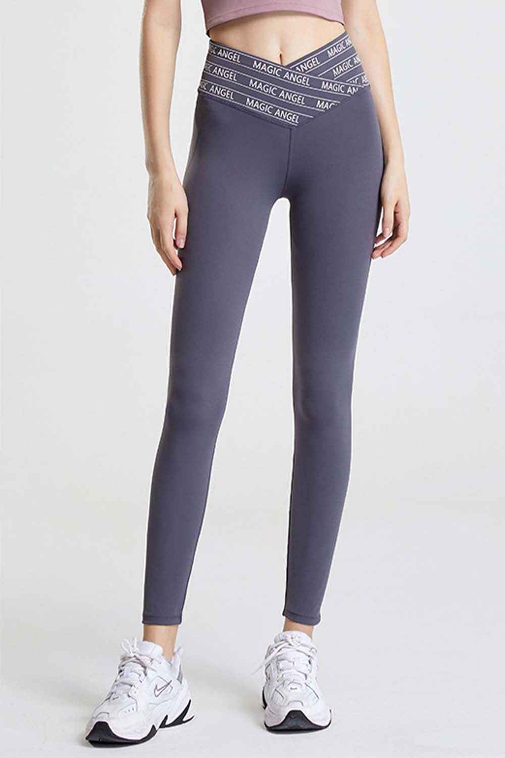 Wide Waistband Sports Pants - aurelia-clothing-8955