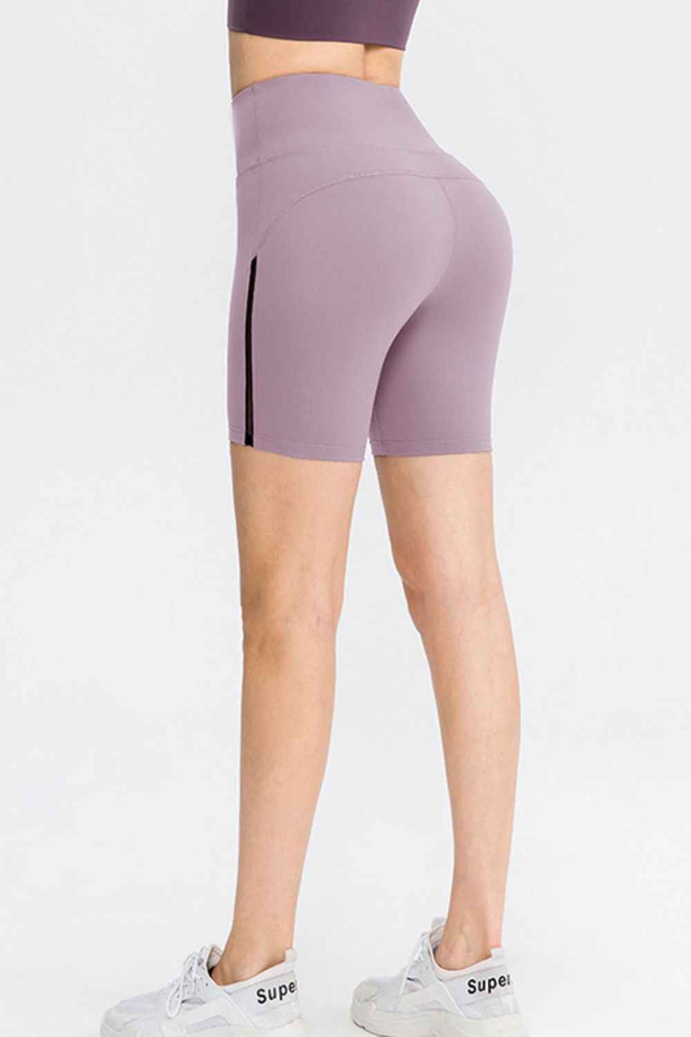 Wide Waistband Sports Shorts - aurelia-clothing-8955