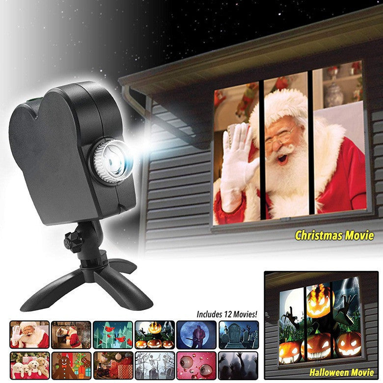 Window Projector Wonderland Christmas Projector TV Halloween Projector - Free Shipping - aurelia-clothing-8955