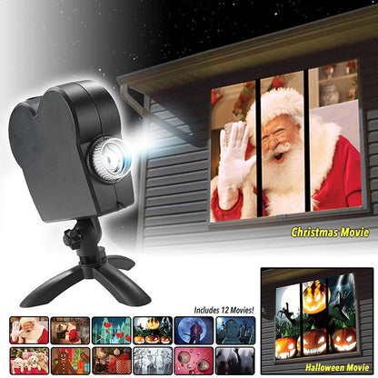 Window Projector Wonderland Christmas Projector TV Halloween Projector - Free Shipping - aurelia-clothing-8955