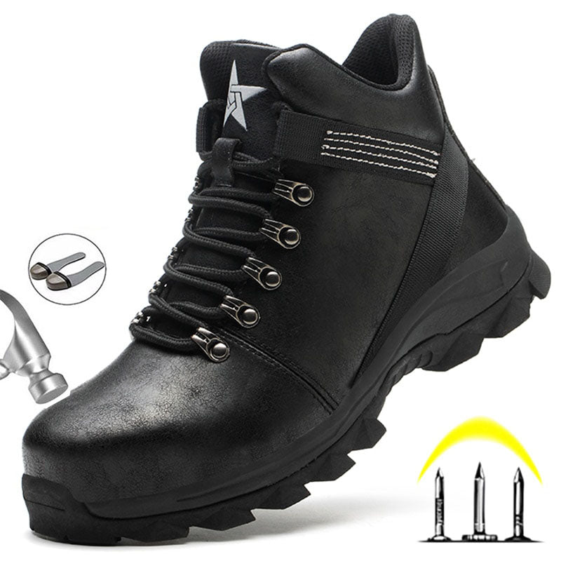 Winter Boots Men Safety Shoes Indestructible Work Shoes Puncture-Proof Work Sneakers Male Steel Toe Shoes Work Safety Boots - Free Shipping - aurelia-clothing-8955