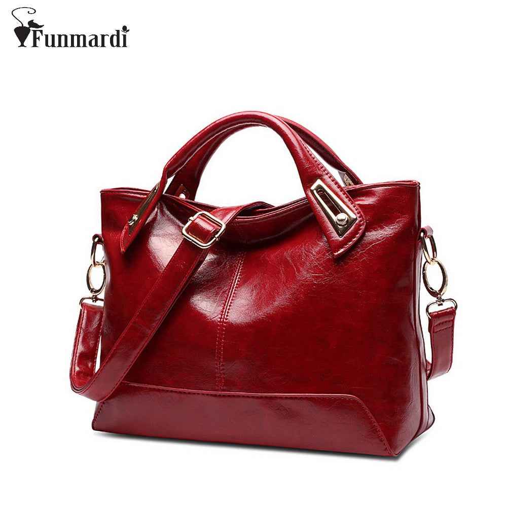 Women Oil Wax Leather Designer Handbags-Free Shipping - aurelia-clothing-8955