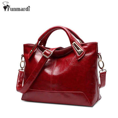 Women Oil Wax Leather Designer Handbags-Free Shipping - aurelia-clothing-8955