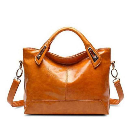 Women Oil Wax Leather Designer Handbags-Free Shipping - aurelia-clothing-8955