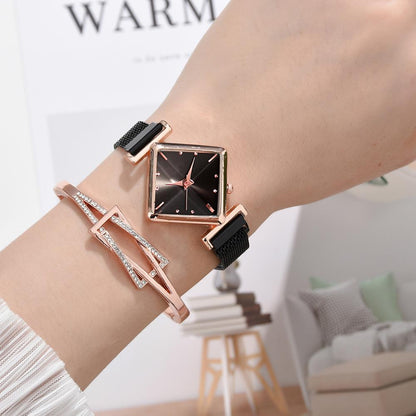 Women Square Watch Luxury Ladies Quartz Magnet Buckle Gradient Color Watches Relogio Feminino For Gift Clock - Free Shipping - aurelia-clothing-8955