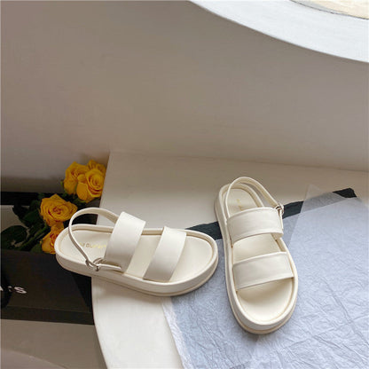 Womens Peep Toe Platform Denim Jeans Sandals Gladiator Summer Beach Shoes Girls Roman - Free Shipping - aurelia-clothing-8955