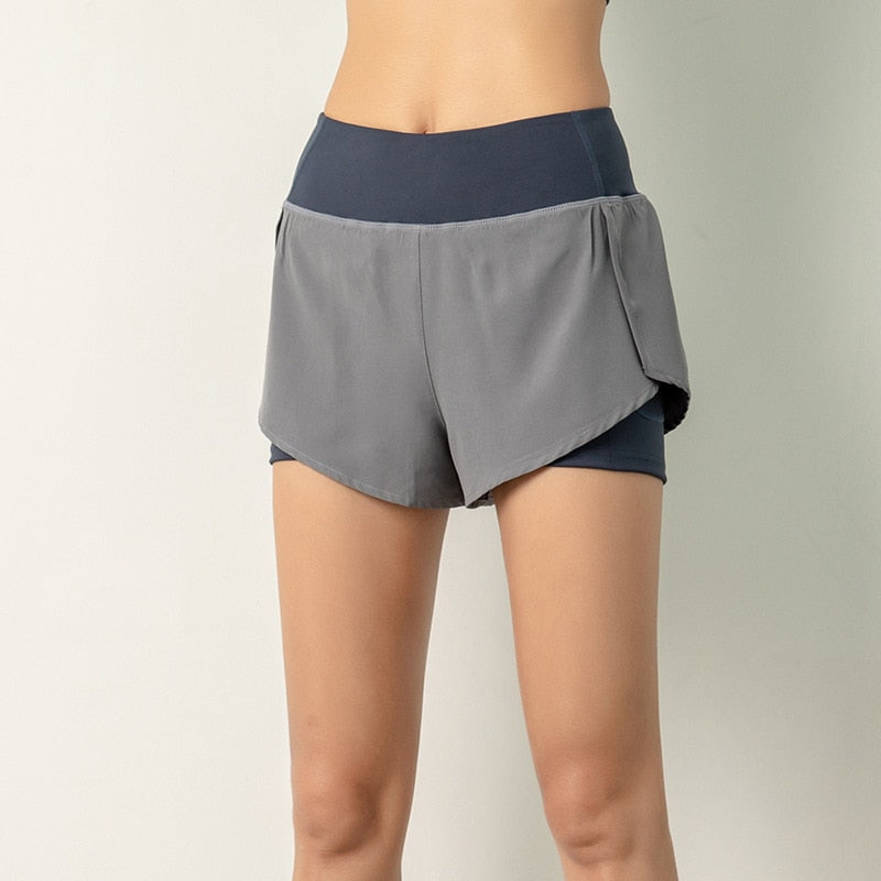 Womens Shorts Summer Casual High Waist Fitness Jogger Shorts Women Anti-glare Workout Quick Dry Breathable Shorts - Free Shipping - aurelia-clothing-8955