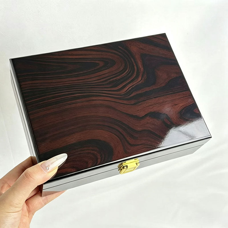 Wooden Jewelry Box with Lock-Free Shipping - aurelia-clothing-8955