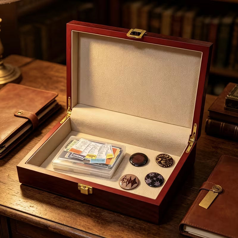 Wooden Jewelry Box with Lock-Free Shipping - aurelia-clothing-8955