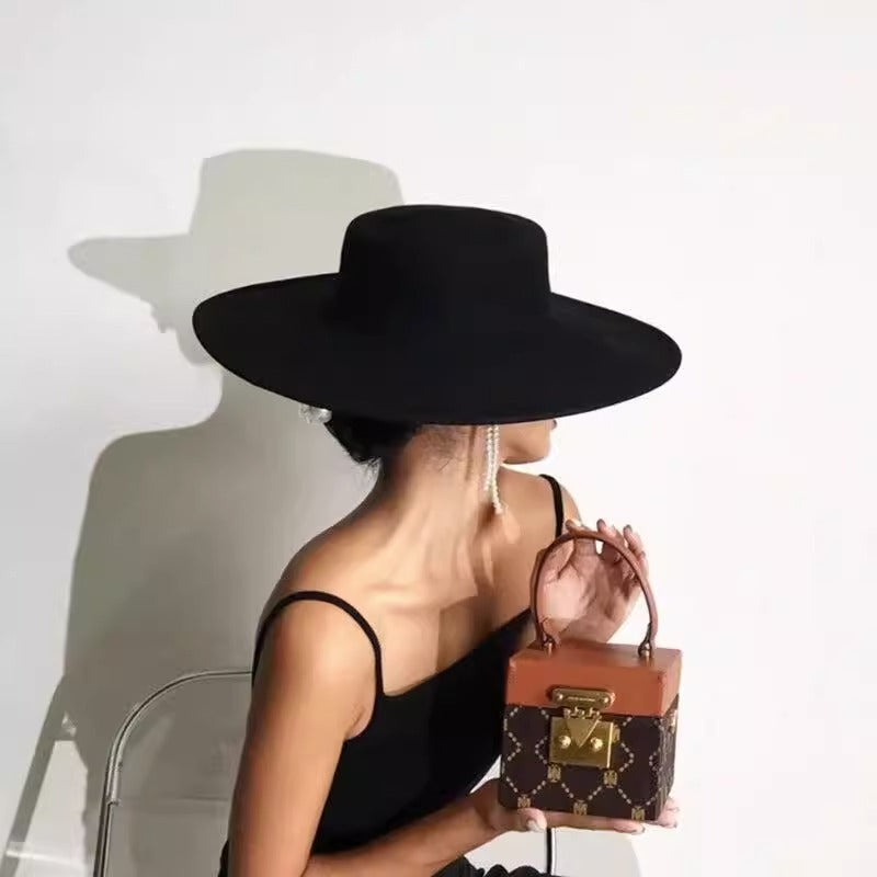 Wool Cap Classic Hepburn-Free Shipping - aurelia-clothing-8955