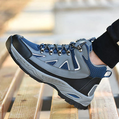 Work Reflection Anti-smashing Anti-pirecing Lightweight Breathable Mesh Steel Toe Men Safety Shoes - Free Shipping - aurelia-clothing-8955