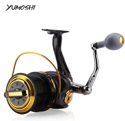 YUMOSHI Fishing Reel 12  1 Ball Bearings Aluminum Alloy Spool Coil Wheel  Fishing Reels 8000  9000 Series - Free Shipping - aurelia-clothing-8955