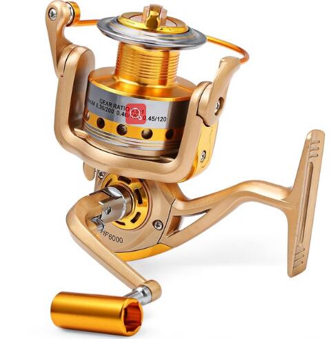 YUMOSHI HF 1000 - 7000 Fishing Reel Metal Spool Spinning Fishing Reels Folding Arm 10-Ball Bearing 5.5 : 1 Fly - Free Shipping - aurelia-clothing-8955