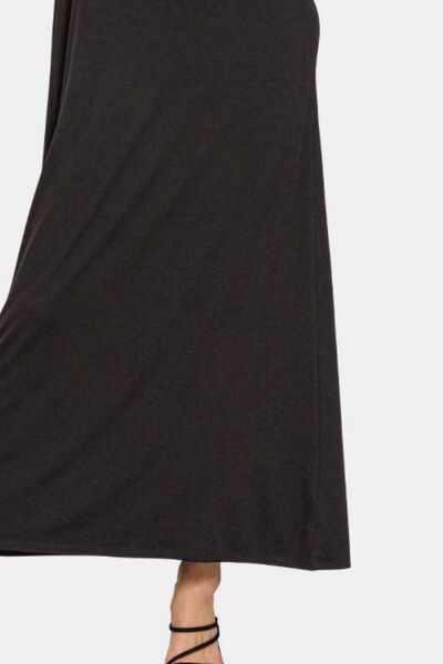 Zenana Scoop Neck Wide Strap Tank Dress - aurelia-clothing-8955