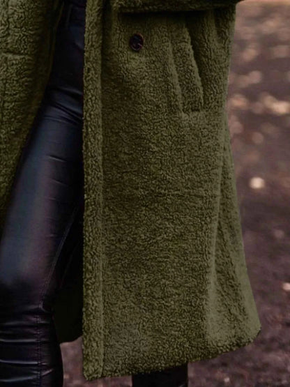 Teddy Bear Hooded Longline Outerwear-Free Shipping