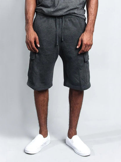 multi-pocket loose straight-leg cargo shorts - Free Shipping