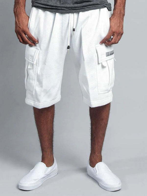 multi-pocket loose straight-leg cargo shorts - Free Shipping - aurelia-clothing-8955