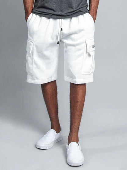 multi-pocket loose straight-leg cargo shorts - Free Shipping - aurelia-clothing-8955