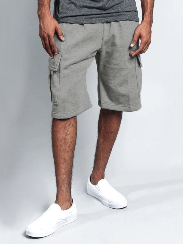 multi-pocket loose straight-leg cargo shorts - Free Shipping - aurelia-clothing-8955