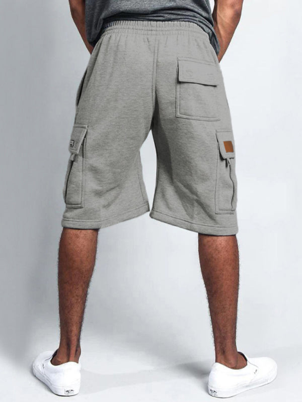 multi-pocket loose straight-leg cargo shorts - Free Shipping - aurelia-clothing-8955