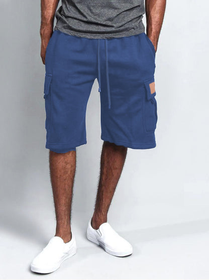 multi-pocket loose straight-leg cargo shorts - Free Shipping - aurelia-clothing-8955