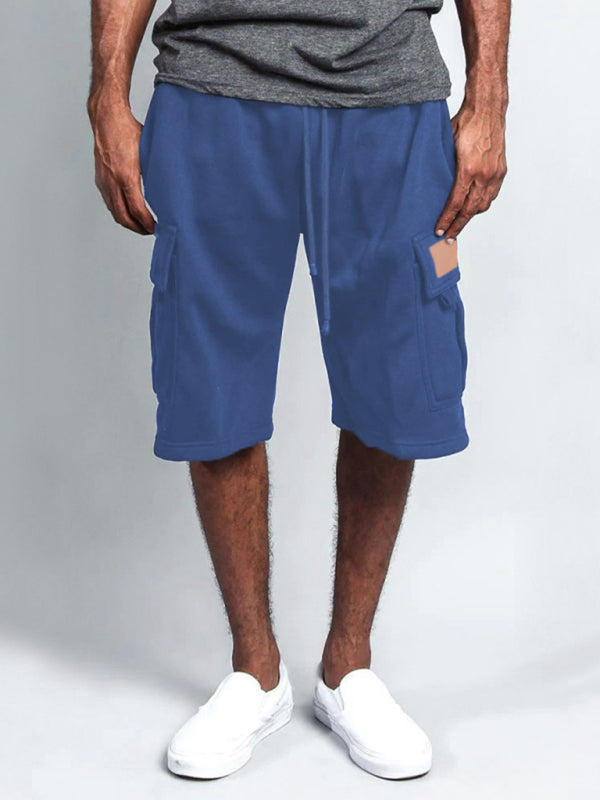 multi-pocket loose straight-leg cargo shorts - Free Shipping - aurelia-clothing-8955