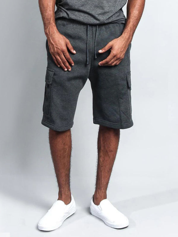 multi-pocket loose straight-leg cargo shorts - Free Shipping - aurelia-clothing-8955