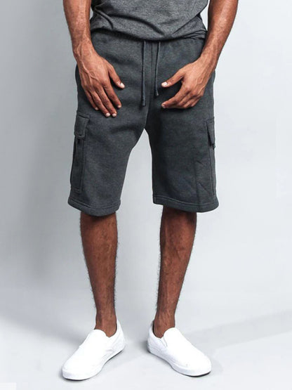 multi-pocket loose straight-leg cargo shorts - Free Shipping - aurelia-clothing-8955