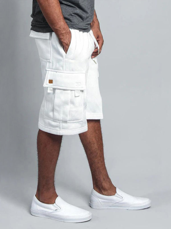multi-pocket loose straight-leg cargo shorts - Free Shipping - aurelia-clothing-8955