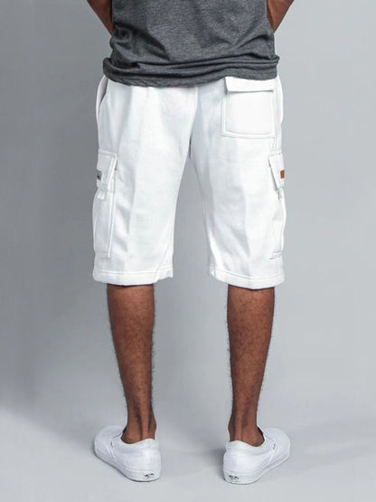 multi-pocket loose straight-leg cargo shorts - Free Shipping - aurelia-clothing-8955